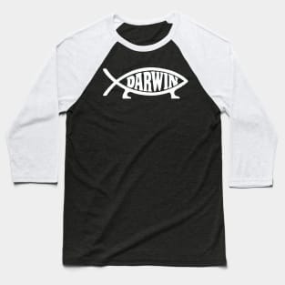 Darwin Fish Baseball T-Shirt